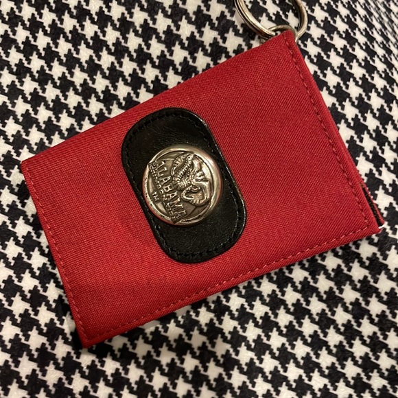 University of Alabama ID Holder Key Chain  w/ Pewter Logo 🐘 - Picture 12 of 16
